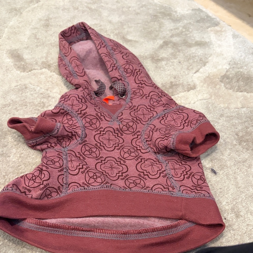 Floral Patterned Dog Hoodie - Pink